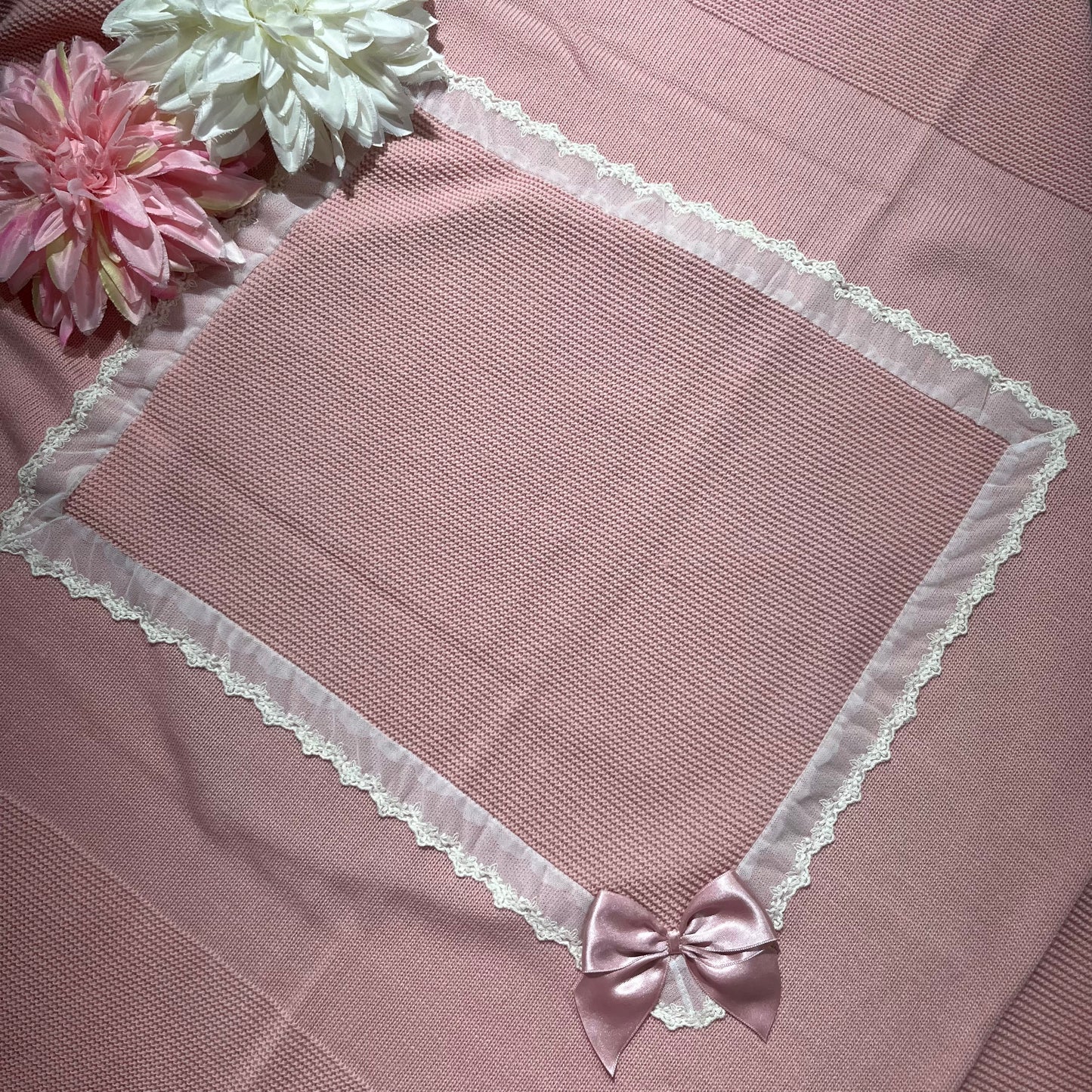 Manta com renda