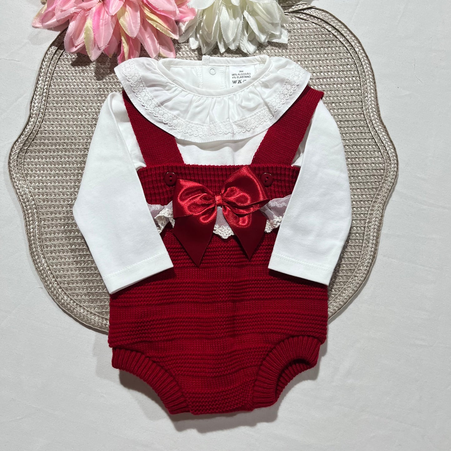 Conjunto Sophia - Fofo e body - Vermelho