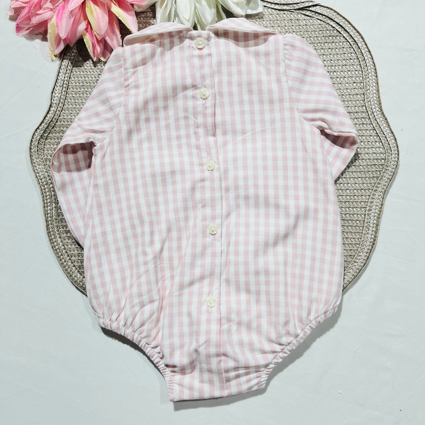 Conjunto Vichy - Fofo e colete - 1 aos 12M