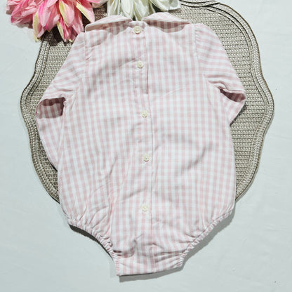 Conjunto Vichy - Fofo e colete - 1 aos 12M