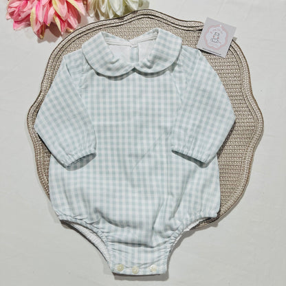 Conjunto Vichy - Fofo e colete - 1 aos 12M