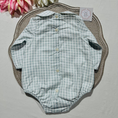 Conjunto Vichy - Fofo e colete - 1 aos 12M