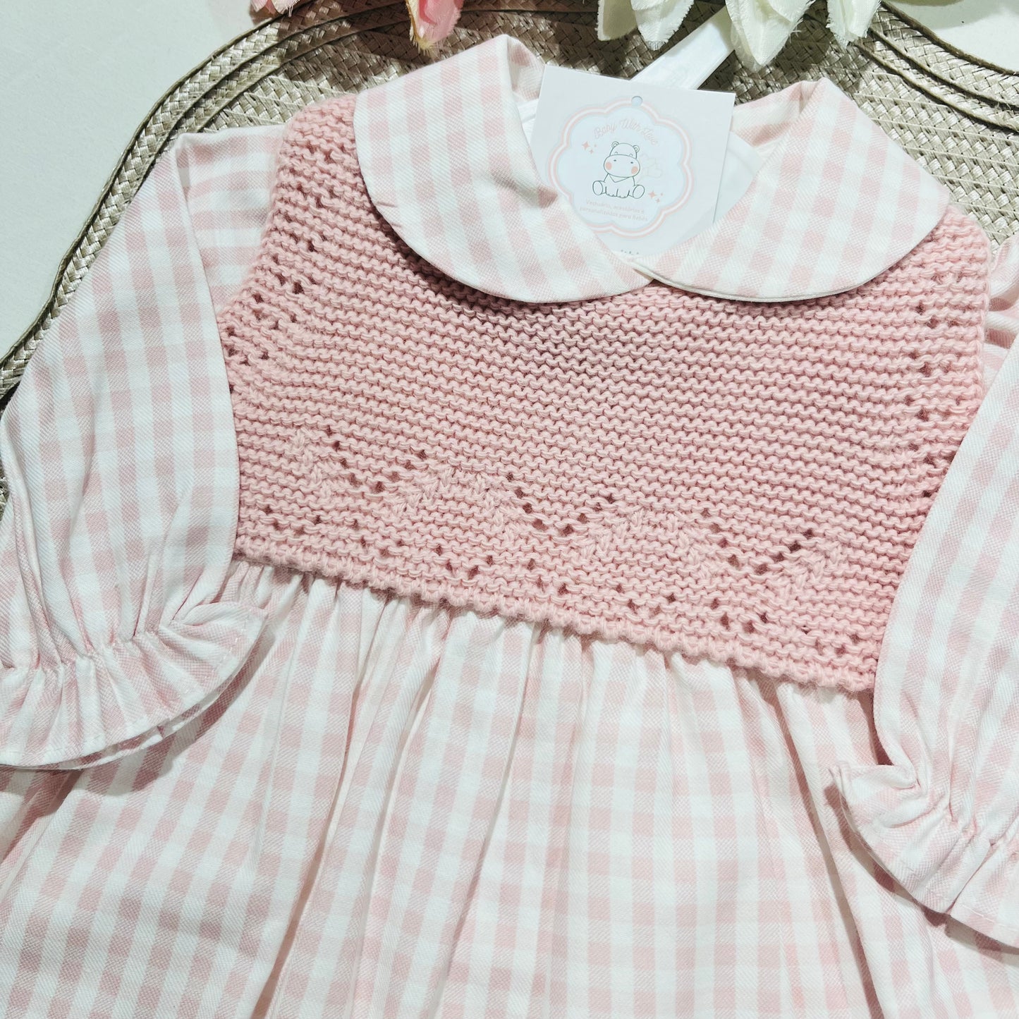 Conjunto Vichy -Vestido e colete - 1 aos 12M