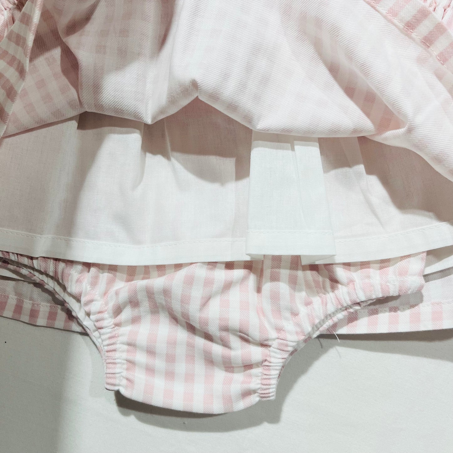 Conjunto Vichy -Vestido e colete - 1 aos 12M