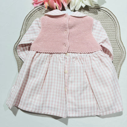 Conjunto Vichy -Vestido e colete - 1 aos 12M
