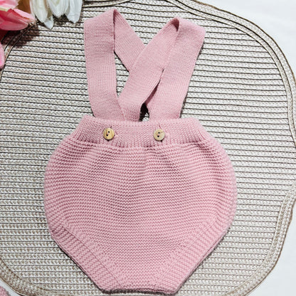 Conjunto Mimo  em malha para bebé - Rosa velho - 1 aos 12M