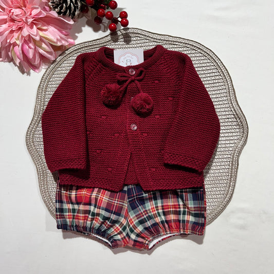 Conjunto Gabriel  para bebé - Vermelho - 1 aos 12M