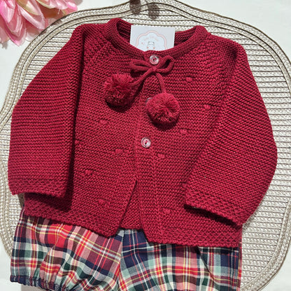 Conjunto Gabriel  para bebé - Vermelho - 1 aos 12M