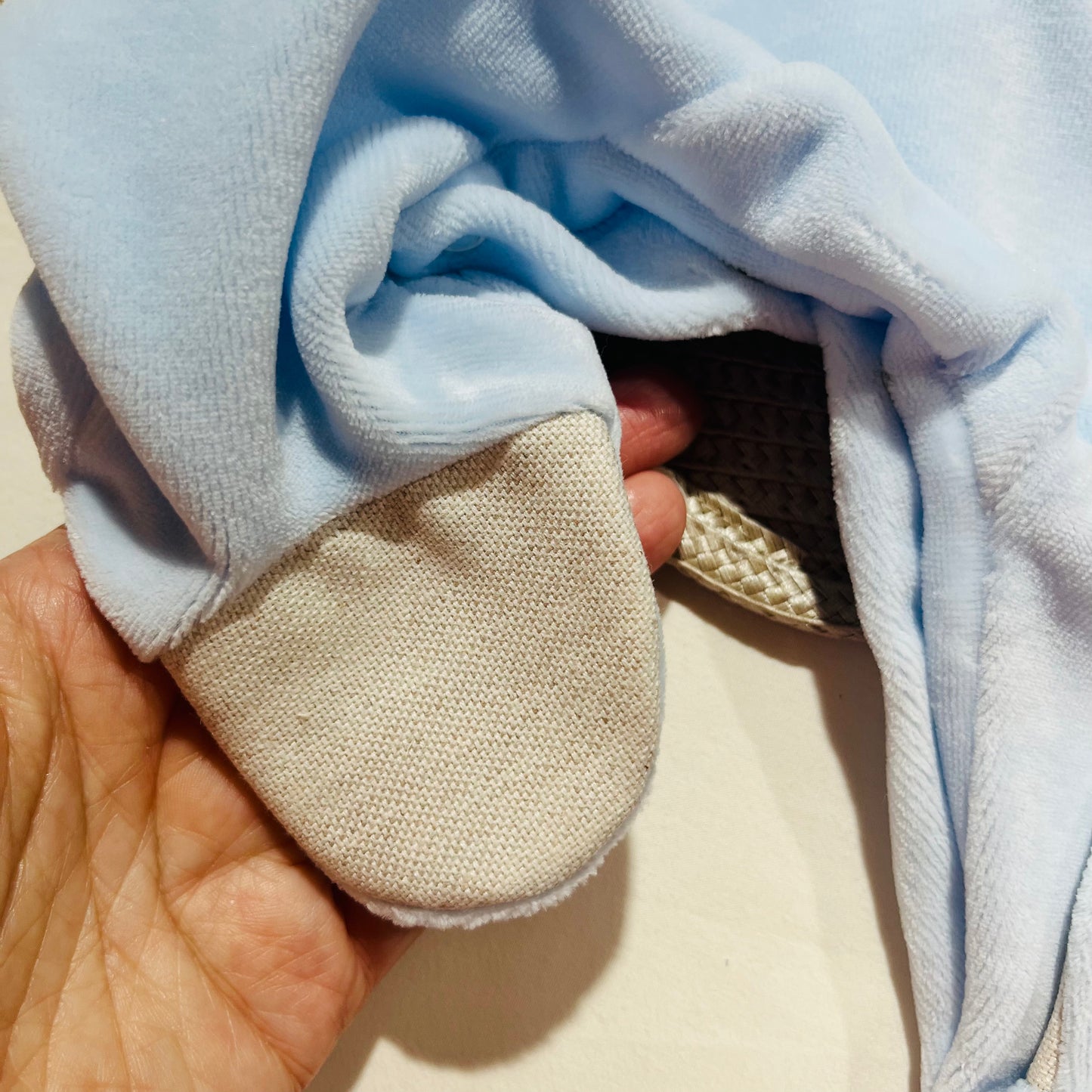 Babygrow em veludo - Linho - Qualidade PREMIUM - 1 e 3M - Azul