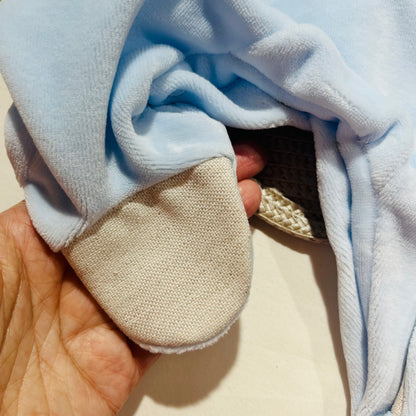 Conjunto Linho Premium para bebé - 6 peças - Azul bebé