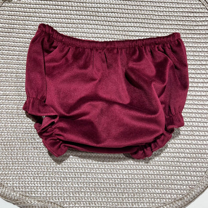 Vestido Sara  em veludo para bebé - PREMIUM - 6 e 12M - Bordou