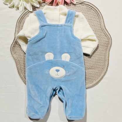 Conjunto para bebé - Urso ternura - 0 aos 2M - Azul cobalto