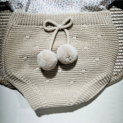 Conjunto Maria  em malha - 1 aos 12M - Areia