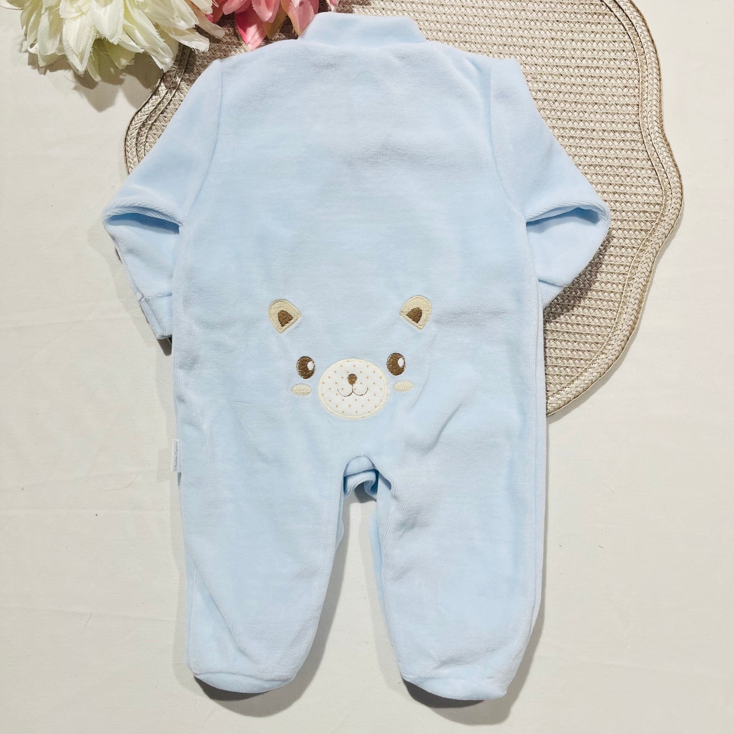 Babygrow Pituco em veludo - 1 aos 2M
