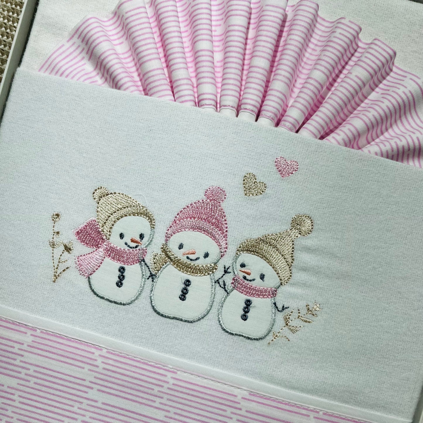 Jogo de lençóis em flanela para Next to me - Boneco de neve
