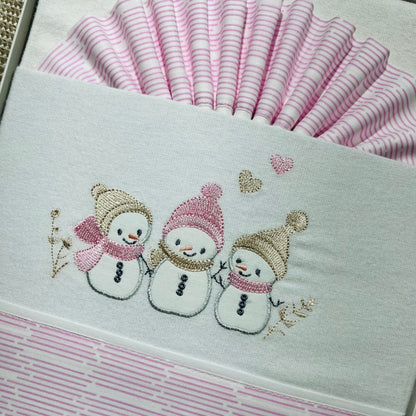 Jogo de lençóis em flanela para Next to me - Boneco de neve