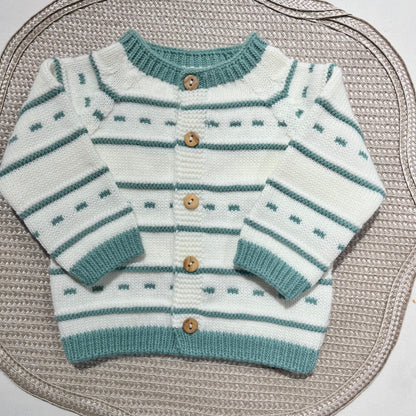 Conjunto Mimo para bebé - Casaco + Jardineira + Carapins - 1 aos 6M