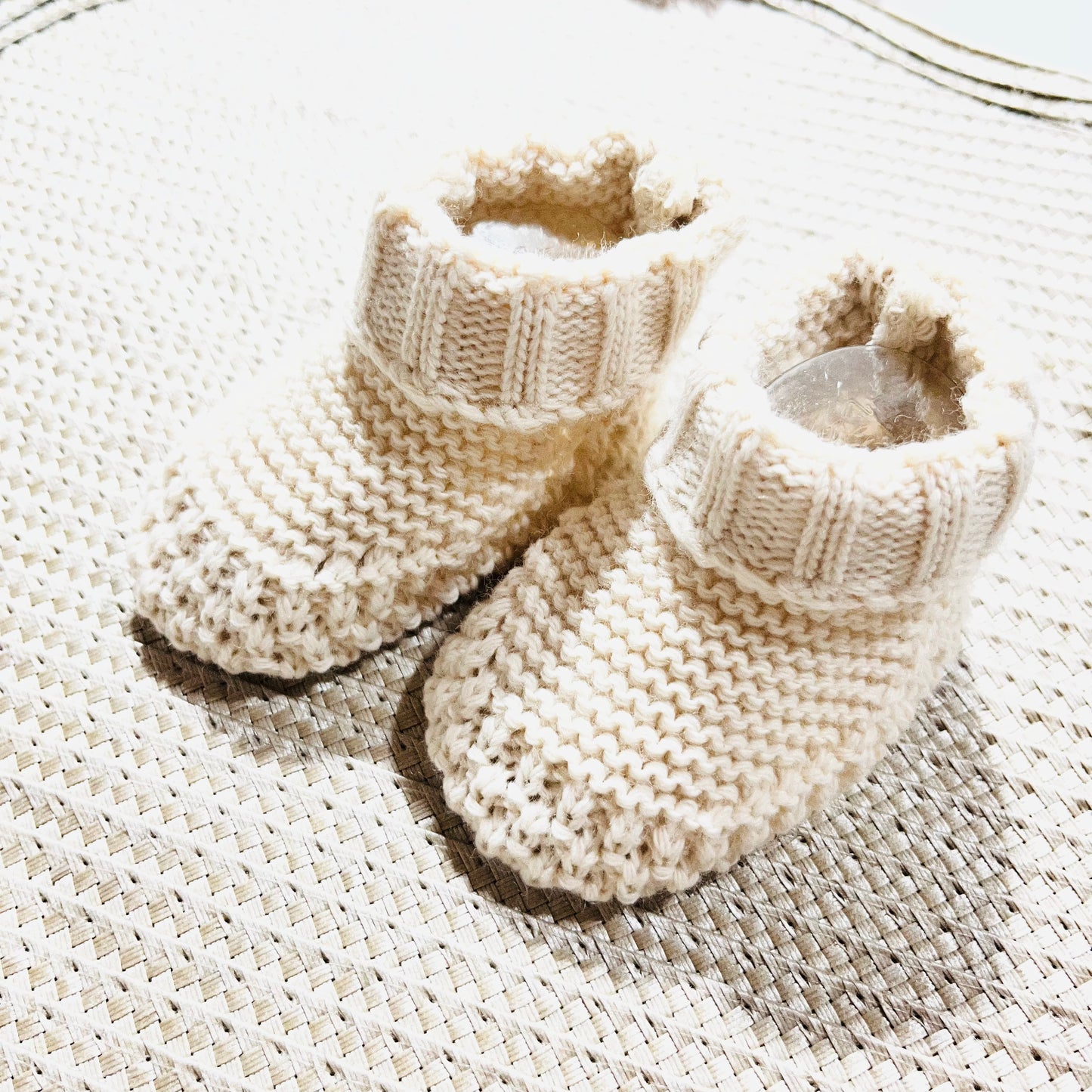 Conjunto Tricot  para bebé - 1 aos 6M - Areia