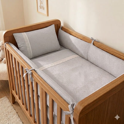 Conjunto Renda - Edredom + protector + Almofada  para Cama de Grades (Cópia)