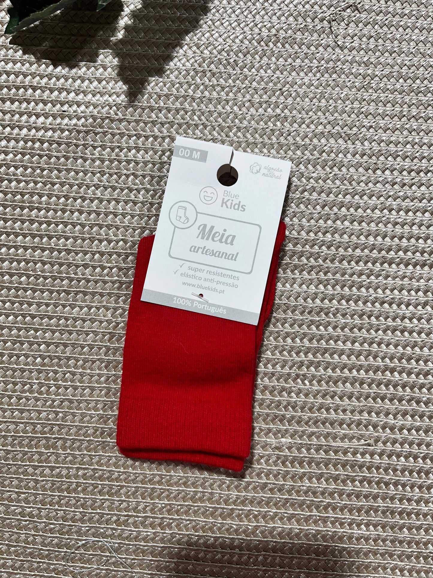 Meias até o joelho para bebé - 1 aos 12M - Algodão natural