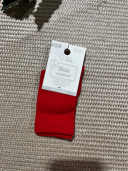 Meias até o joelho para bebé - 1 aos 12M - Algodão natural