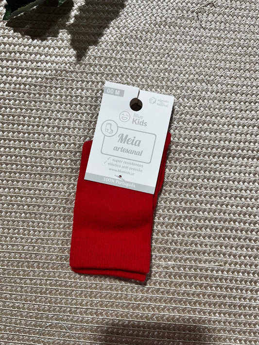 Meias até o joelho para bebé - 1 aos 12M - Algodão natural