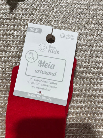 Meias até o joelho para bebé - 1 aos 12M - Algodão natural