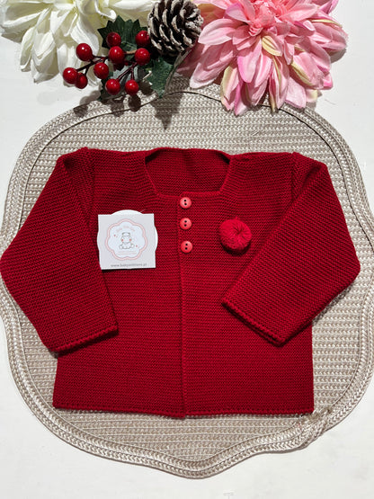 Casaco Pompom para bebé - 3 aos 12M