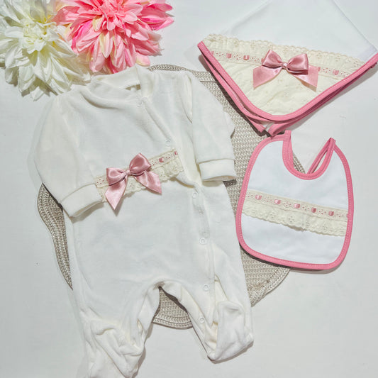 Kit Encanto para bebé - Rosa velho