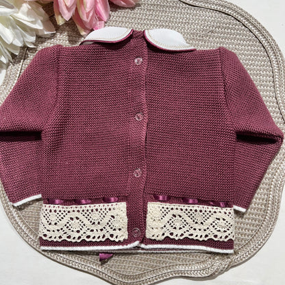 Conjunto Ternura para bebé - Camisola + calça + gorro - 0/3M