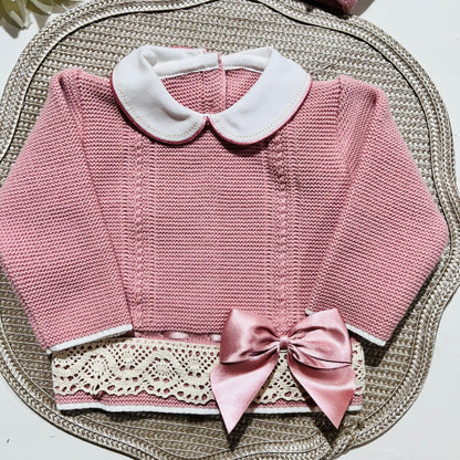 Conjunto Ternura para bebé - Camisola + calça + gorro - 0/3M