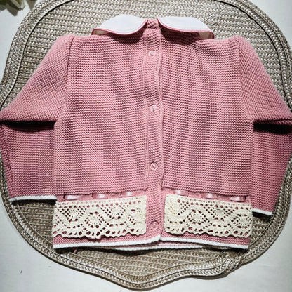 Conjunto Ternura para bebé - Camisola + calça + gorro - 0/3M