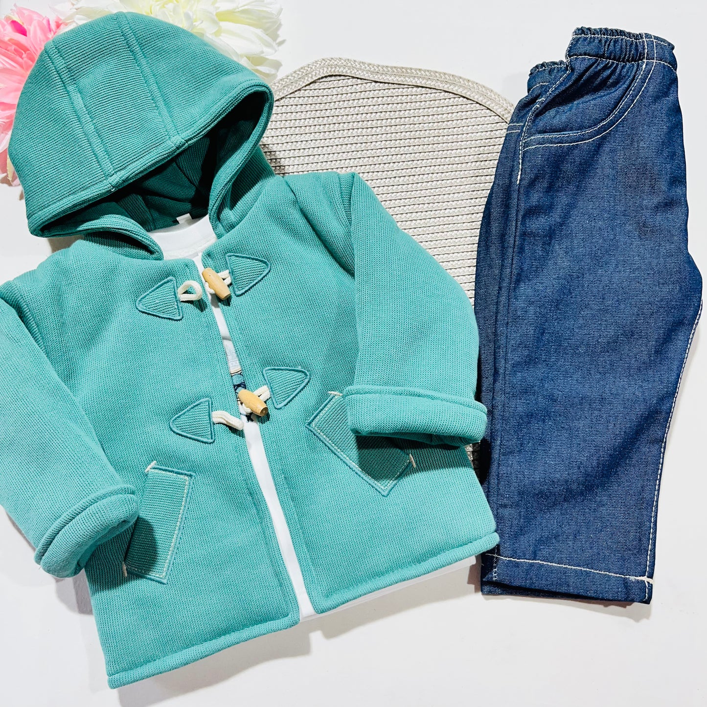 Conjunto Alex para bebé - Verde - 6 e 12M