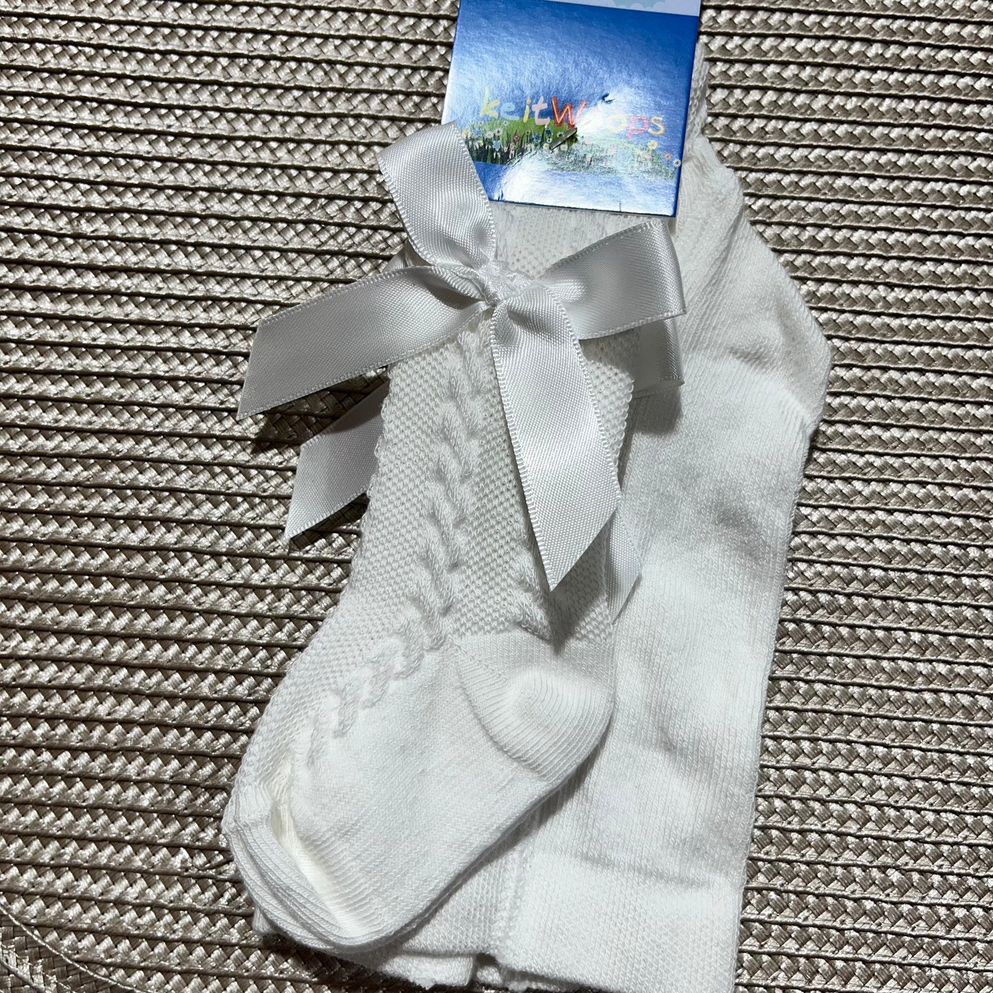 Collants com laço para bebé