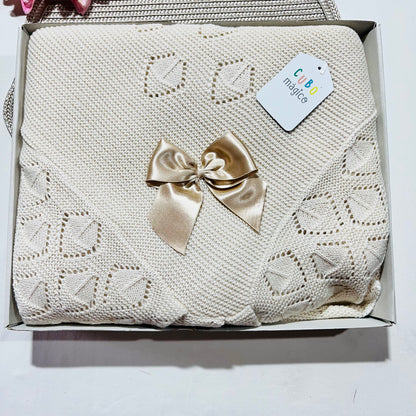 Xaile de bebé em malha - Várias cores