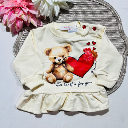 Conjunto de fato de treino bebé - Ursinha - 3 aos 12M