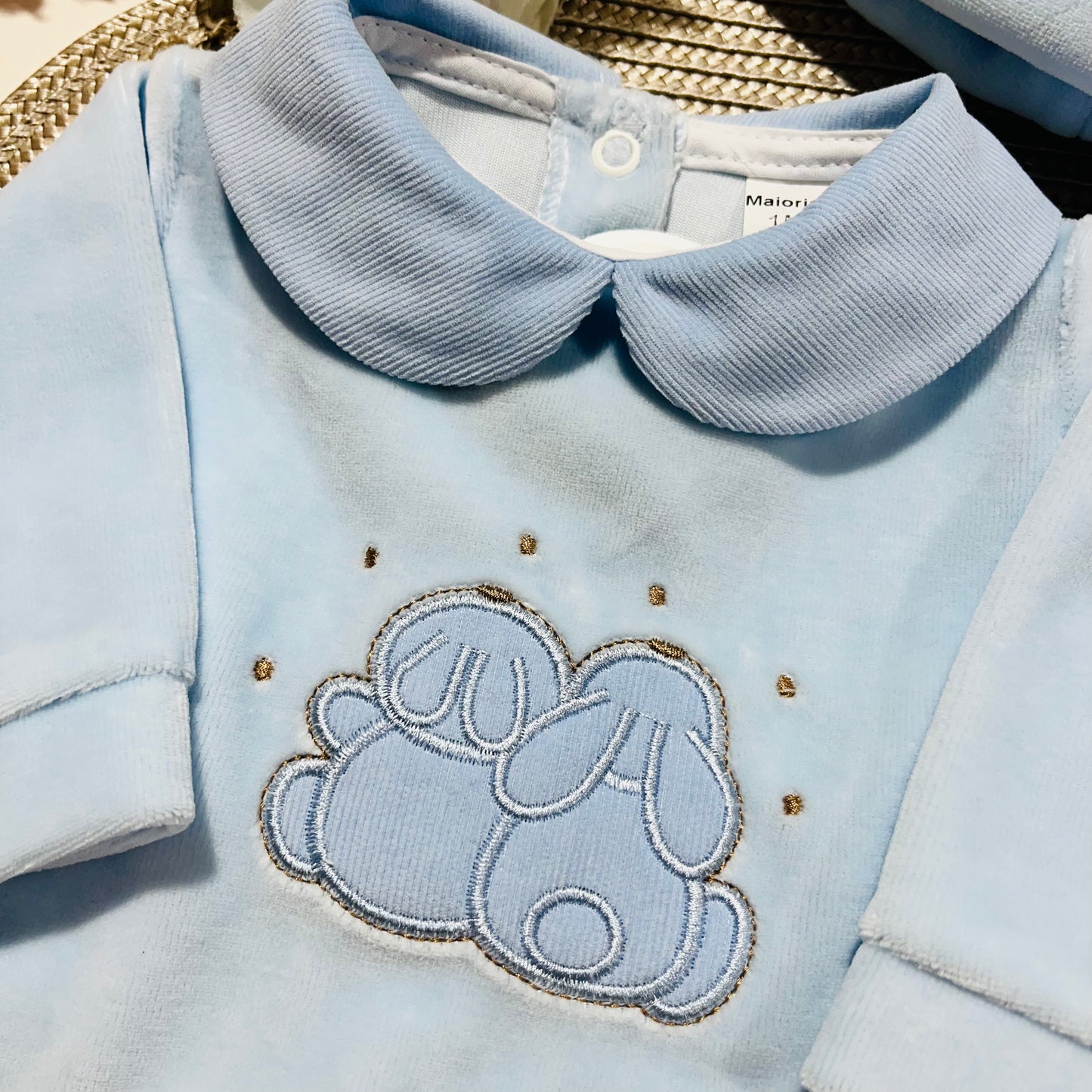 Conjunto Coelhinho para bebé - Azul - 1