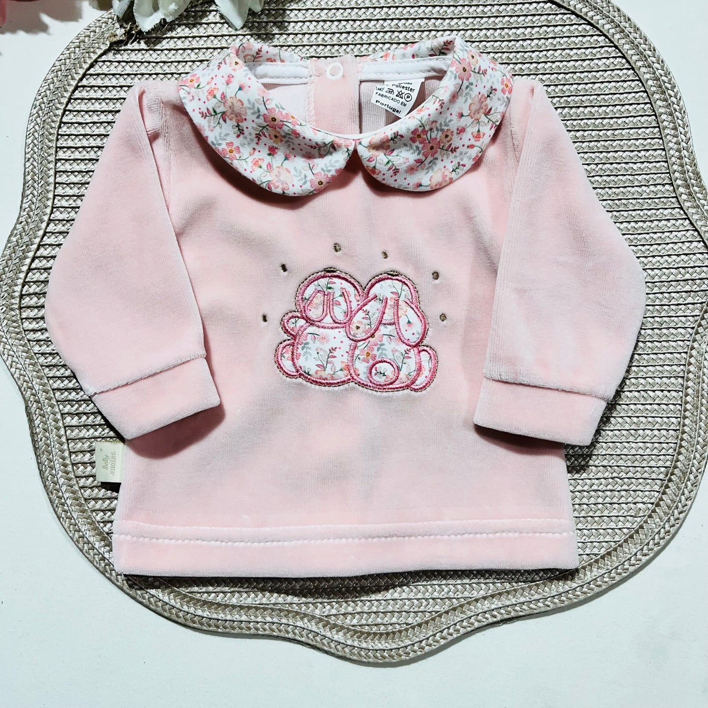 Conjunto Coelhinho para bebé - Rosa - 1 aos 6M