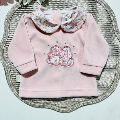 Conjunto Coelhinho para bebé - Rosa - 1 aos 6M