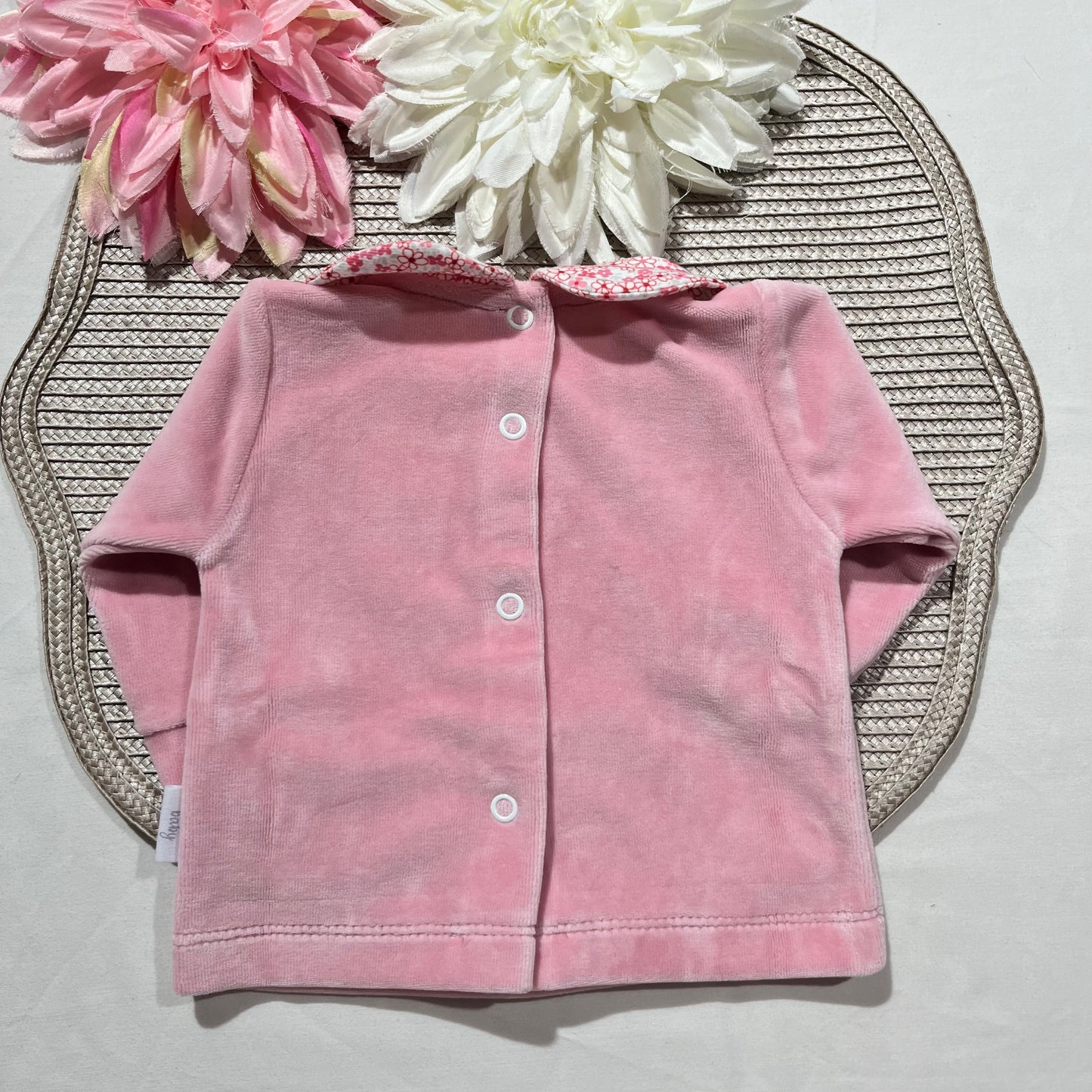 Conjunto para bebé  coelhinha  - 1 aos 6M - Rosa velho