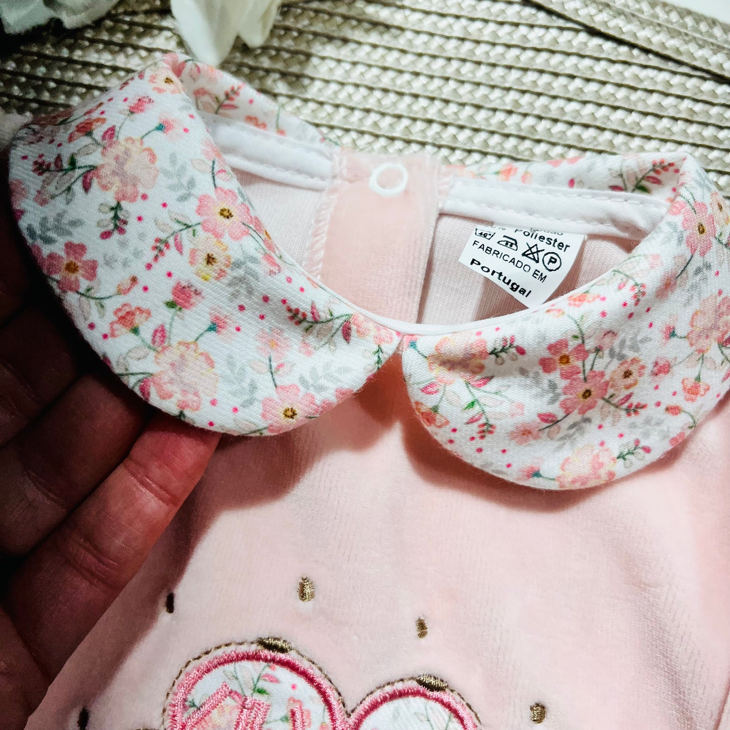 Conjunto Coelhinho para bebé - Rosa - 1 aos 6M