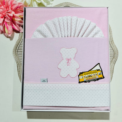 Jogo de lençóis em flanela para Next to me - Urso pintinhas