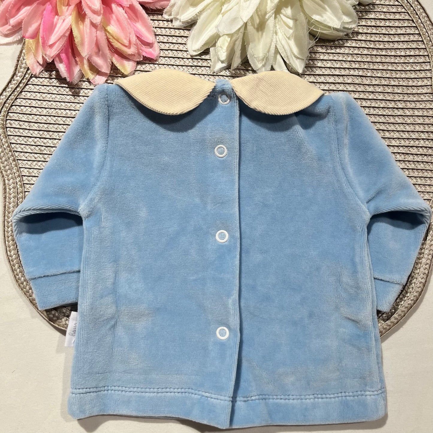 Conjunto para bebé  Pinguim  - 1 aos 6M - Azul cobalto