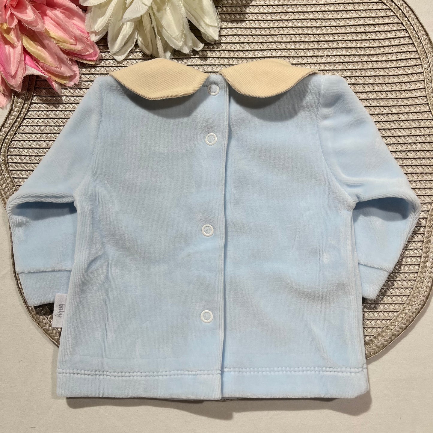 Conjunto para bebé  Pinguim  - 1 aos 6M - Azul bebé