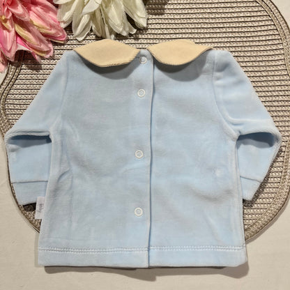 Conjunto para bebé  Pinguim  - 1 aos 6M - Azul bebé