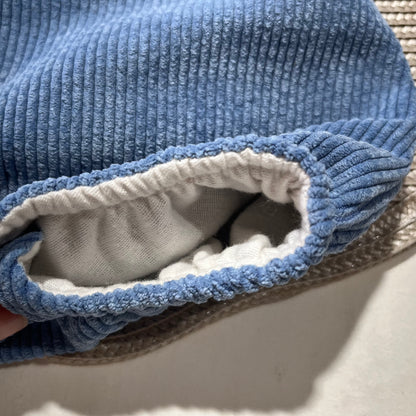 Conjunto fofo bombazine para bebé - 1 aos 6M - Azul cobalto