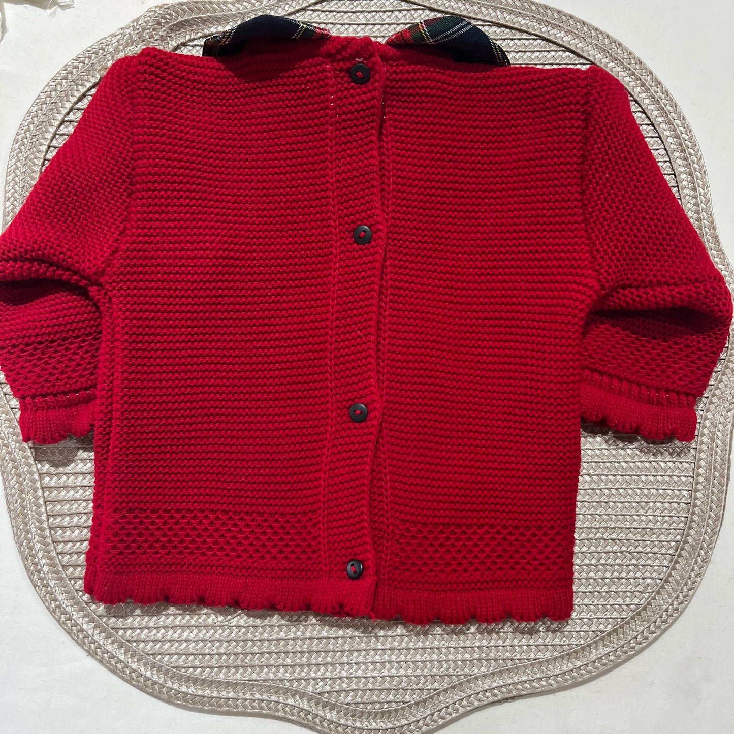 Conjunto Bota em malha para bebé  - 1/3M - Vermelho