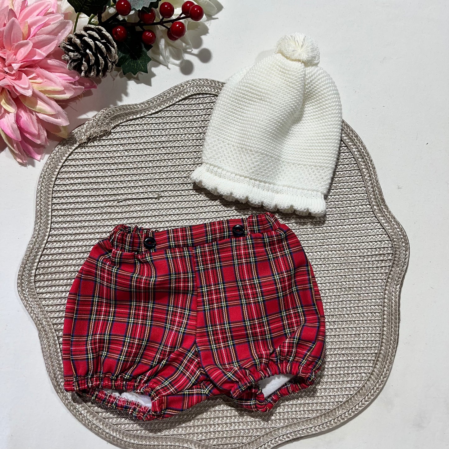 Conjunto Bota em malha para bebé  - 1/3M - Pérola