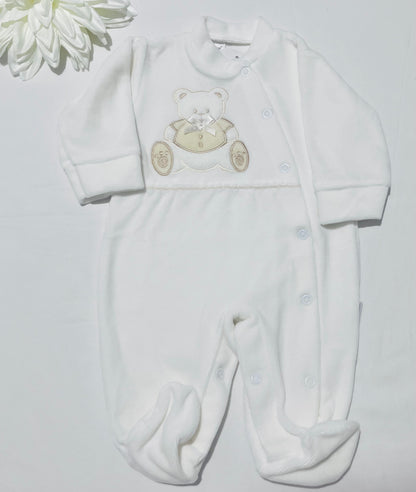 Conjunto de Manta e Babygrow Urso