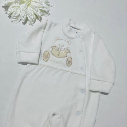 Conjunto de Manta e Babygrow Urso